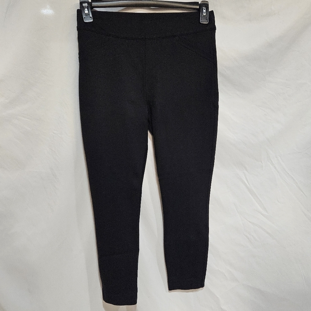 Spanx Womens Black Ponte Classic Regular Skinny Tight Fit Athletic Legging Sz M